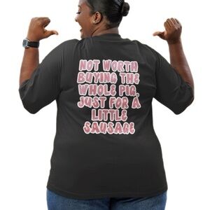 The Blind Medium | Charcoal Grey Little Sausage Short Sleeve T Shirt